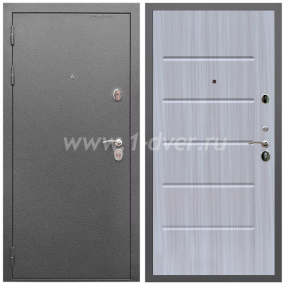 Входная дверь Армада Оптима Антик серебро ФЛ-102 Сандал белый 10 мм - металлические двери 1,5 мм с установкой