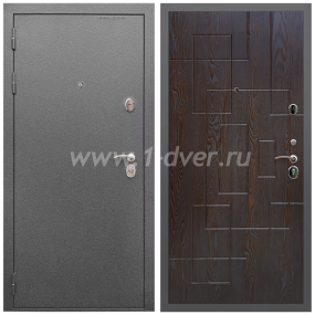 Входная дверь Армада Оптима Антик серебро ФЛ-57 Дуб шоколадный 16 мм - взломостойкие входные двери с установкой