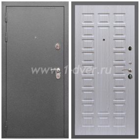 Входная дверь Армада Оптима Антик серебро ФЛ-183 Беленый дуб 16 мм - наружные металлические утепленные двери с установкой