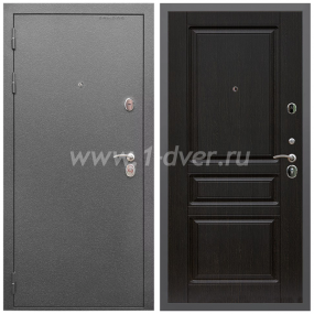 Входная дверь Армада Оптима Антик серебро ФЛ-243 Венге 16 мм - готовые металлические двери с установкой