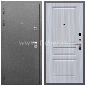 Входная дверь Армада Оптима Антик серебро ФЛ-243 Сандал белый 16 мм - металлические двери 1,5 мм с установкой