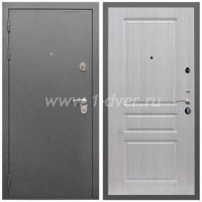 Входная дверь Армада Оптима Антик серебро ФЛ-243 Беленый дуб 16 мм - правые входные двери с установкой