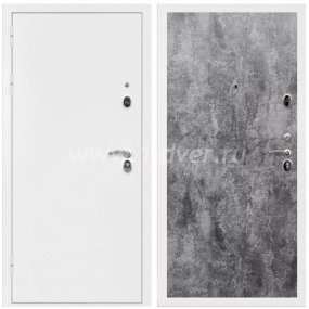 Входная дверь Армада Оптима Белая шагрень ПЭ Цемент темный 6 мм - входные двери российского производства с установкой