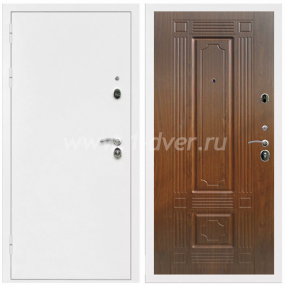 Входная дверь Армада Оптима Белая шагрень ФЛ-2 Моренная береза 6 мм - металлические двери 1,5 мм с установкой