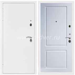 Входная дверь Армада Оптима Белая шагрень ФЛ-117 Белый матовый 16 мм - металлические двери 1,5 мм с установкой