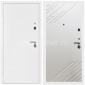 Входная дверь Армада Оптима Белая шагрень ФЛ-143 Шате крем 16 мм - металлические двери 1,5 мм с установкой