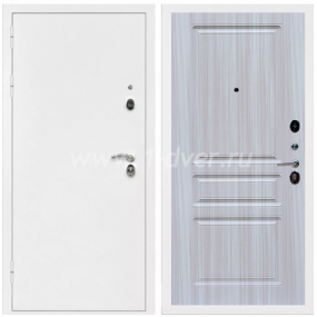 Входная дверь Армада Оптима Белая шагрень ФЛ-243 Сандал белый 16 мм - металлические двери 1,5 мм с установкой