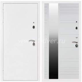 Входная дверь Армада Оптима Белая шагрень ФЛЗ-Сити Белый матовый 16 мм - теплые входные двери с установкой