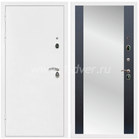 Входная дверь Армада Оптима Белая шагрень СБ-16 Венге 16 мм - металлические двери с зеркалом с установкой