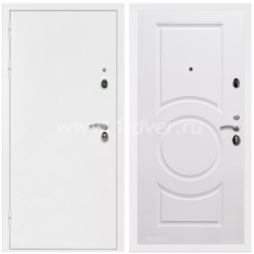 Входная дверь Армада Оптима Белая шагрень МС-100 Белый матовый 16 мм - входные двери в коридор с установкой