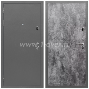 Входная дверь Армада Орбита ПЭ Цемент темный 6 мм - входные металлические двери антик серебро с установкой