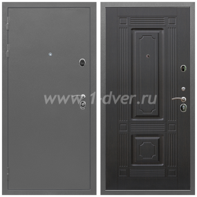 Входная дверь Армада Орбита ФЛ-2 Венге 6 мм - входные металлические двери антик серебро с установкой