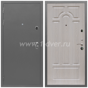 Входная дверь Армада Орбита ФЛ-58 Беленый дуб 16 мм - входные металлические двери антик серебро с установкой