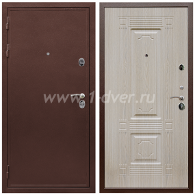 Входная дверь Армада Престиж Антик медь ФЛ-2 Беленый дуб 6 мм - входные двери в Серпухове с установкой
