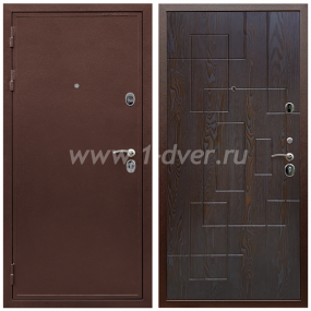Входная дверь Армада Престиж Антик медь ФЛ-57 Дуб шоколадный 16 мм - двери с порошковым напылением с установкой