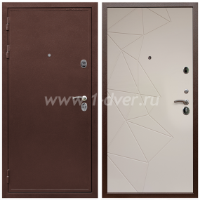 Входная дверь Армада Престиж Антик медь ФЛ-139 Какао нубук софт 16 мм - теплые входные двери с установкой