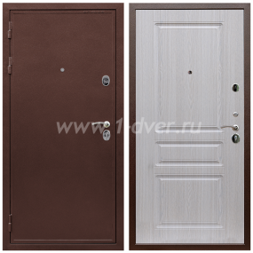 Входная дверь Армада Престиж Антик медь ФЛ-243 Беленый дуб 16 мм - готовые металлические двери с установкой