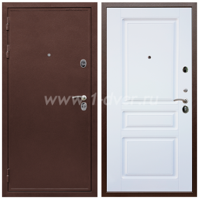 Входная дверь Армада Престиж Антик медь ФЛ-243 Белый матовый 16 мм - входные двери цвета антик медь с установкой