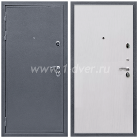 Входная дверь Армада Престиж Антик серебро ПЭ Белый ясень 6 мм - металлические двери 1,5 мм с установкой