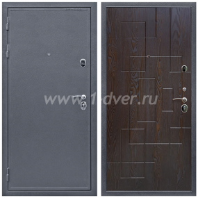 Входная дверь Армада Престиж Антик серебро ФЛ-57 Дуб шоколадный 16 мм - толстые входные двери с установкой