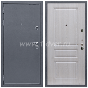 Входная дверь Армада Престиж Антик серебро ФЛ-243 Беленый дуб 16 мм - металлические двери 1,5 мм с установкой