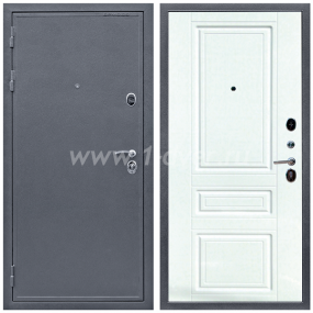 Входная дверь Армада Престиж Антик серебро ФЛ-243 Ясень белый 16 мм - одностворчатые металлические двери с установкой