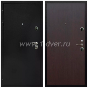 Входная дверь Армада Престиж Черная шагрень ПЭ Венге 6 мм - черные металлические двери  с установкой