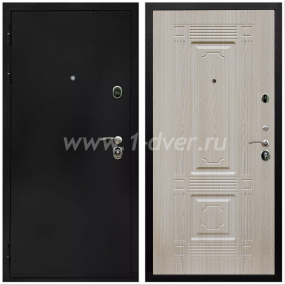 Входная дверь Армада Престиж Черная шагрень ФЛ-2 Беленый дуб 6 мм - металлические двери 1,5 мм с установкой