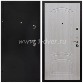 Входная дверь Армада Престиж Черная шагрень ФЛ-140 Беленый дуб 6 мм - черные металлические двери  с установкой