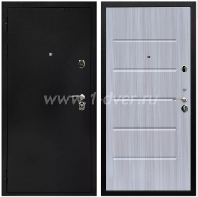 Входная дверь Армада Престиж Черная шагрень ФЛ-102 Сандал белый 10 мм - черные металлические двери  с установкой