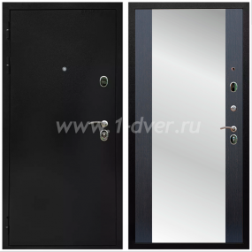 Входная дверь Армада Престиж Черная шагрень СБ-16 Венге 16 мм - черные металлические двери  с установкой
