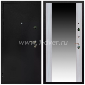 Входная дверь Армада Престиж Черная шагрень СБ-16 Сандал белый 16 мм - черные металлические двери  с установкой