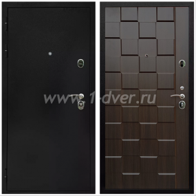 Входная дверь Армада Престиж Черная шагрень ОЛ-39 Эковенге 16 мм - черные металлические двери  с установкой