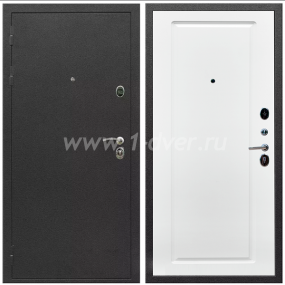 Входная дверь Армада Престиж Черный шелк ФЛ-119 Белый матовый 16 мм - входные двери с покрытием шелк с установкой