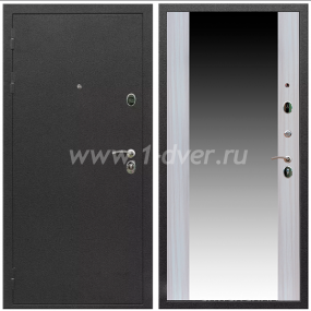 Входная дверь Армада Престиж Черный шелк СБ-16 Сандал белый 16 мм - черные металлические двери  с установкой