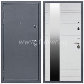 Входная дверь Армада Престиж 2080 Антик серебро ФЛЗ-Сити Белый матовый 16 мм с установкой