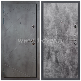 Входная дверь Армада Лофт ПЭ Цемент темный 6 мм - входные двери 2000 мм с установкой