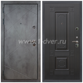 Входная дверь Армада Лофт ФЛ-2 Венге 6 мм - металлические двери по индивидуальным размерам с установкой