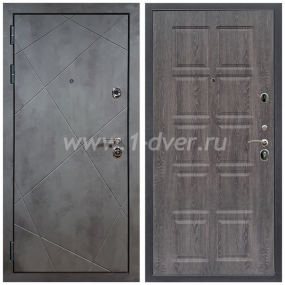 Входная дверь Армада Лофт ФЛ-38 Дуб филадельфия графит 10 мм - металлические двери по индивидуальным размерам с установкой