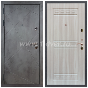 Входная дверь Армада Лофт ФЛ-242 Сандал белый 10 мм - наружные металлические утепленные двери с установкой