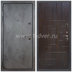 Входная дверь Армада Лофт ФЛ-57 Дуб шоколадный 16 мм - входные двери в Чехове с установкой