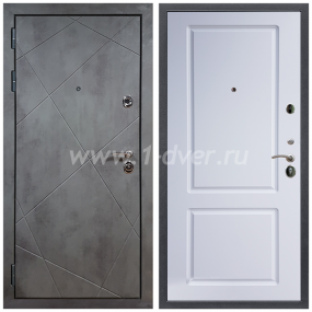 Входная дверь Армада Лофт ФЛ-117 Белый матовый 16 мм - одностворчатые металлические двери с установкой