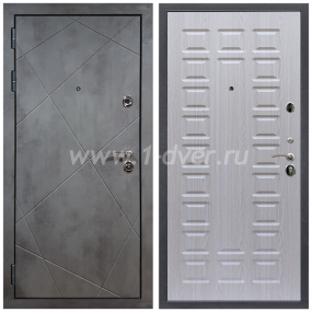 Входная дверь Армада Лофт ФЛ-183 Беленый дуб 16 мм - входные серые двери с установкой