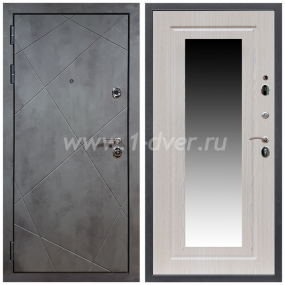 Входная дверь Армада Лофт ФЛЗ-120 Беленый дуб 16 мм - глухие металлические двери (входные) с установкой