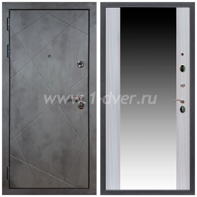 Входная дверь Армада Лофт СБ-16 Сандал белый 16 мм - металлические двери с зеркалом с установкой