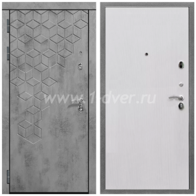 Входная дверь Армада Квадро ПЭ Белый ясень 6 мм - входные двери в Люберцах с установкой
