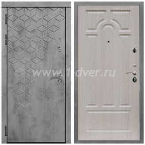 Входная дверь Армада Квадро ФЛ-58 Беленый дуб 6 мм - входные двери в Красногорске с установкой