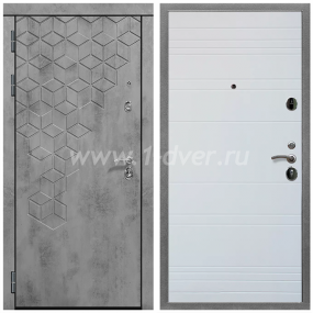 Входная дверь Армада Квадро ФЛ Дуб кантри белый горизонт 16 мм - входные двери в Одинцово с установкой