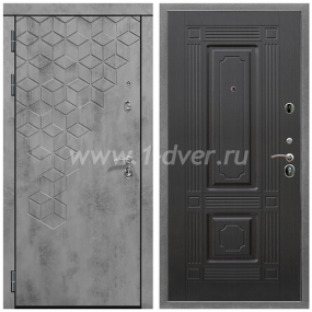 Входная дверь Армада Квадро ФЛ-2 Венге 16 мм - металлические двери по индивидуальным размерам с установкой