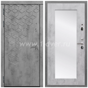 Входная дверь Армада Квадро ФЛЗ-Пастораль Бетон светлый 16 мм - левые входные двери с установкой